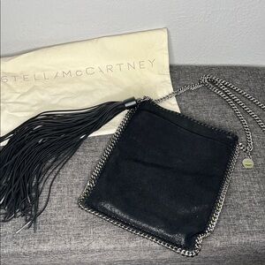 Stella McCartney Black Fringe Shoulder Bag
